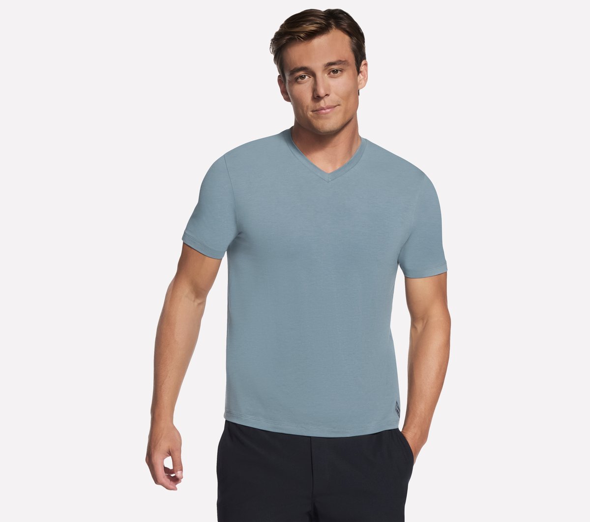 GO DRI Pima Short Sleeve V-Neck | Skechers near me