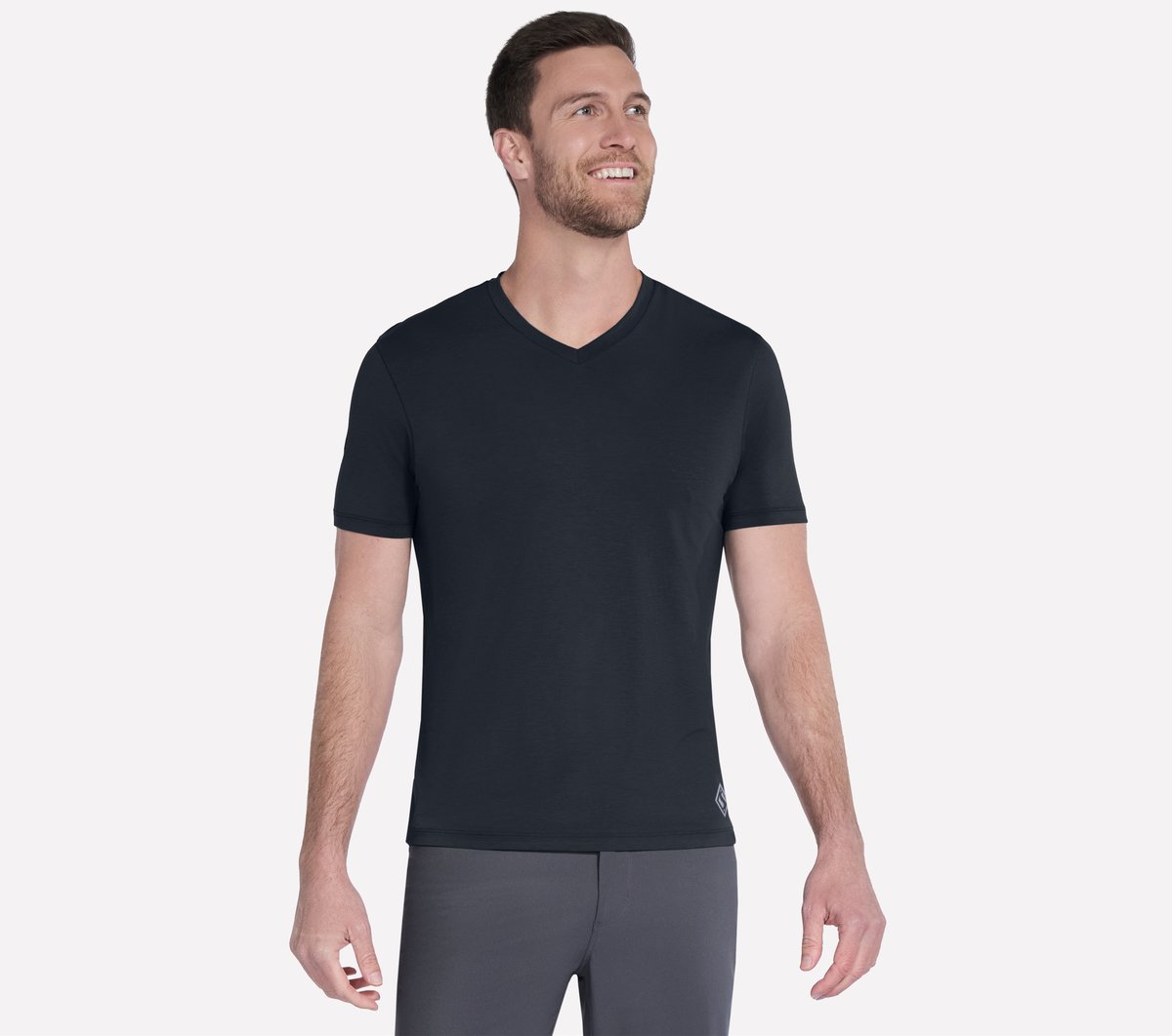 GO DRI Pima Short Sleeve V-Neck | Skechers near me