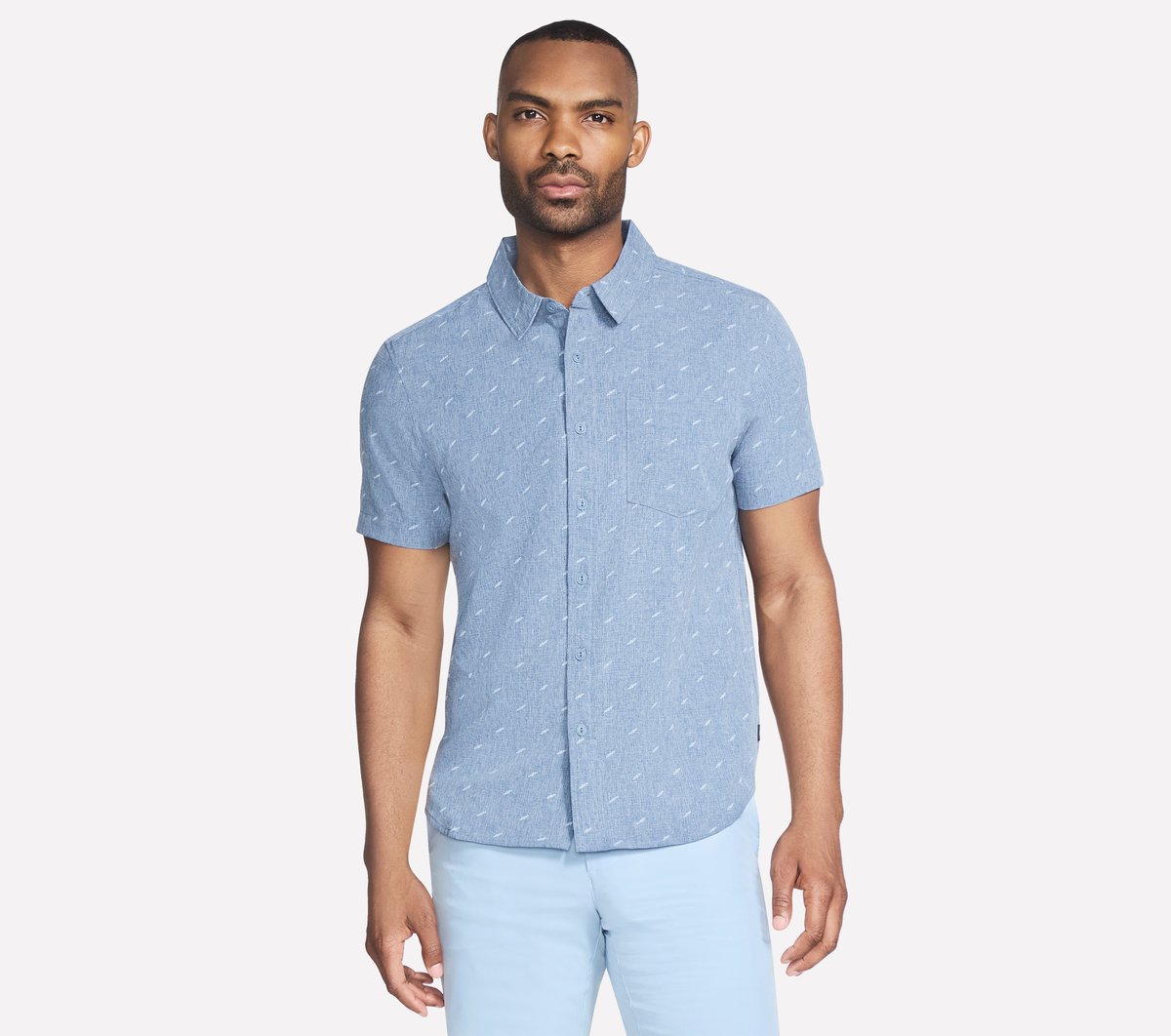 The GO WALK Air Printed Short Sleeve Shirt | Skechers for sale