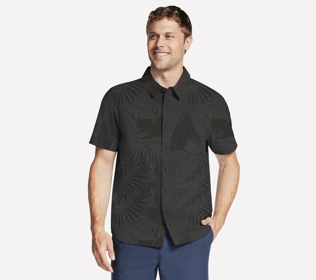 The GO WALK Air Printed Short Sleeve Shirt | Skechers for sale