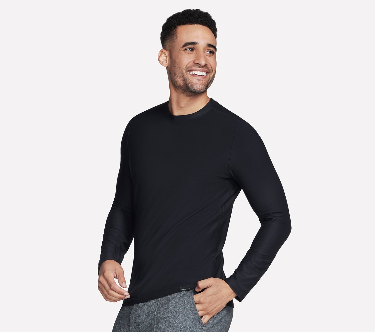 GO DRI All Day Long Sleeve Tee | Skechers online shop