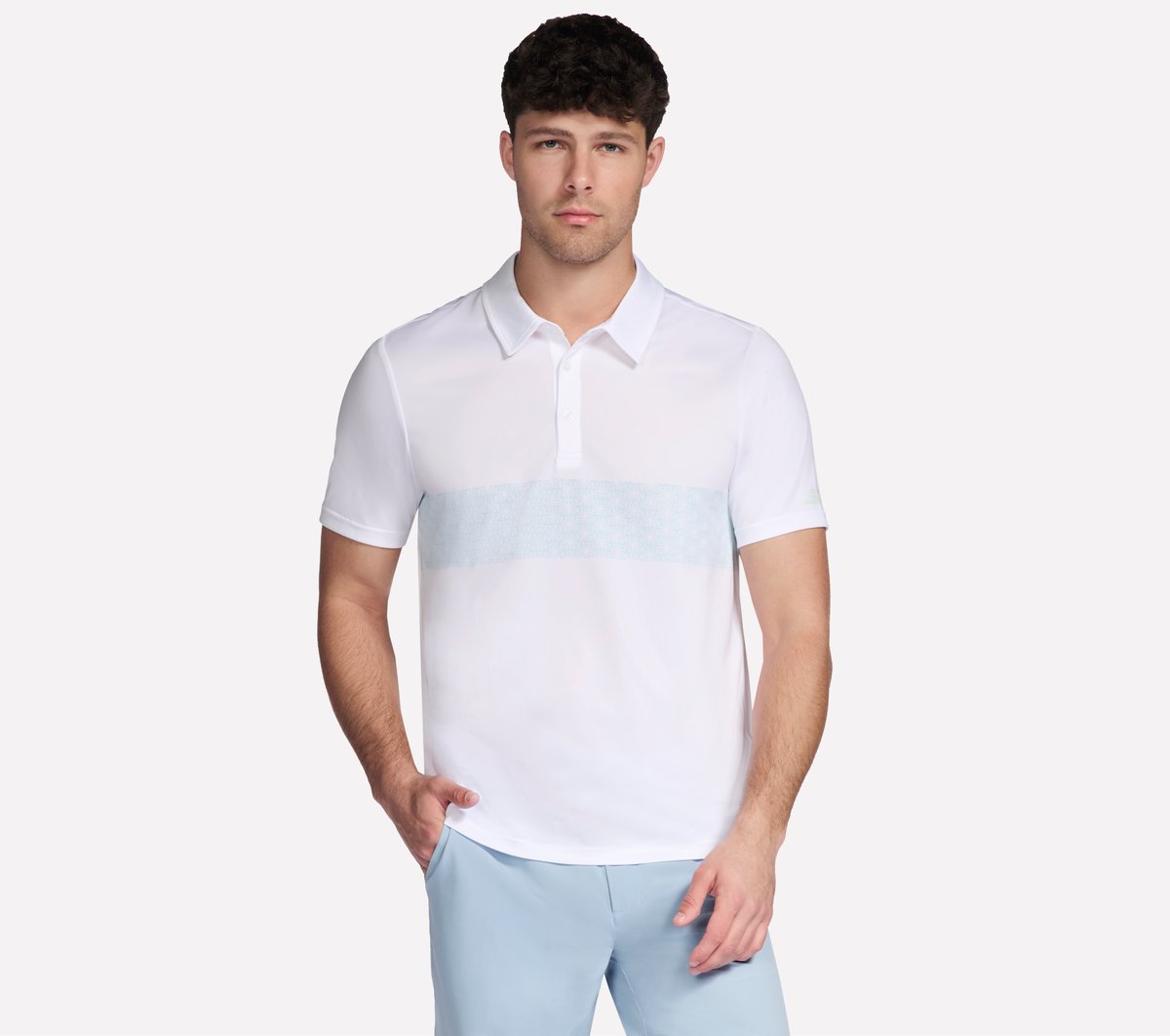 GO DRI Charge Palm Stripe Polo | Skechers near me