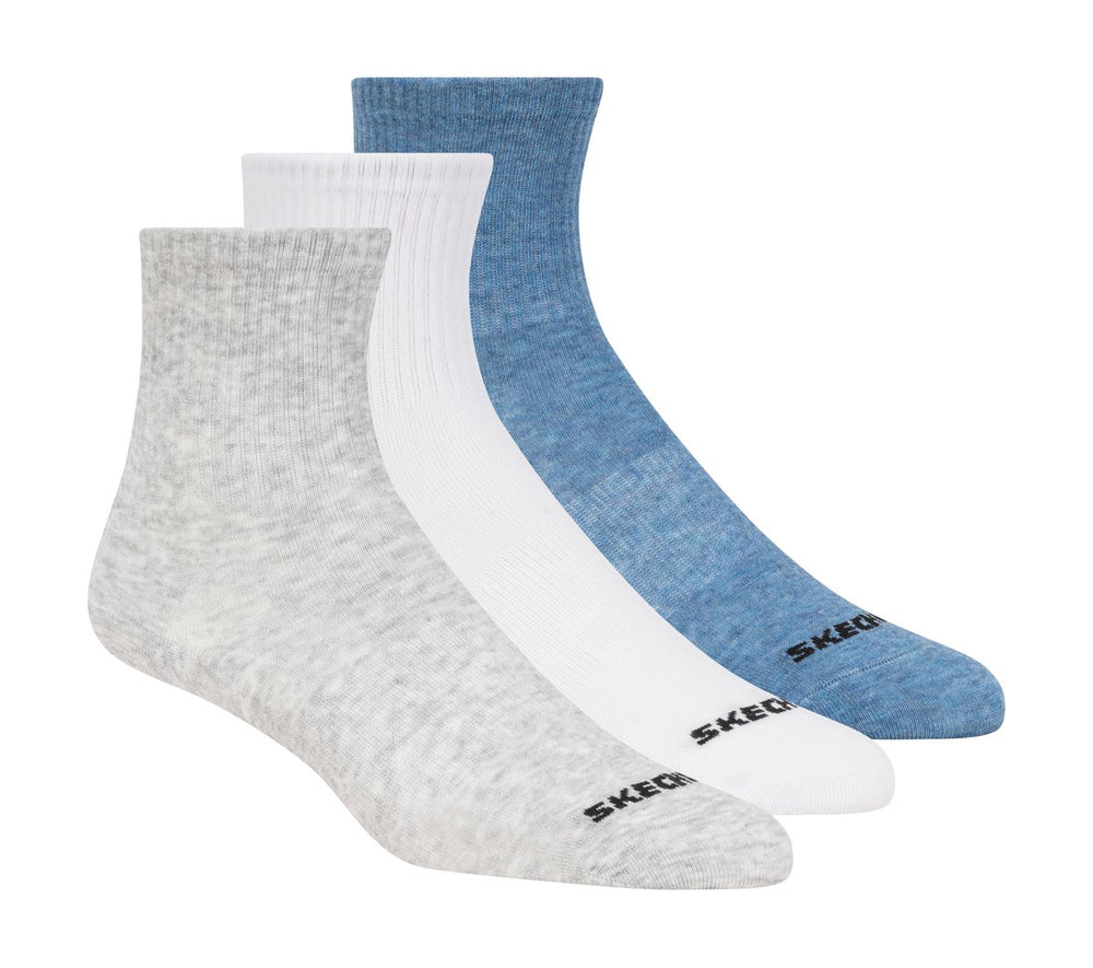 3 Pack Boys' Crew Cotton Socks | Skechers discount