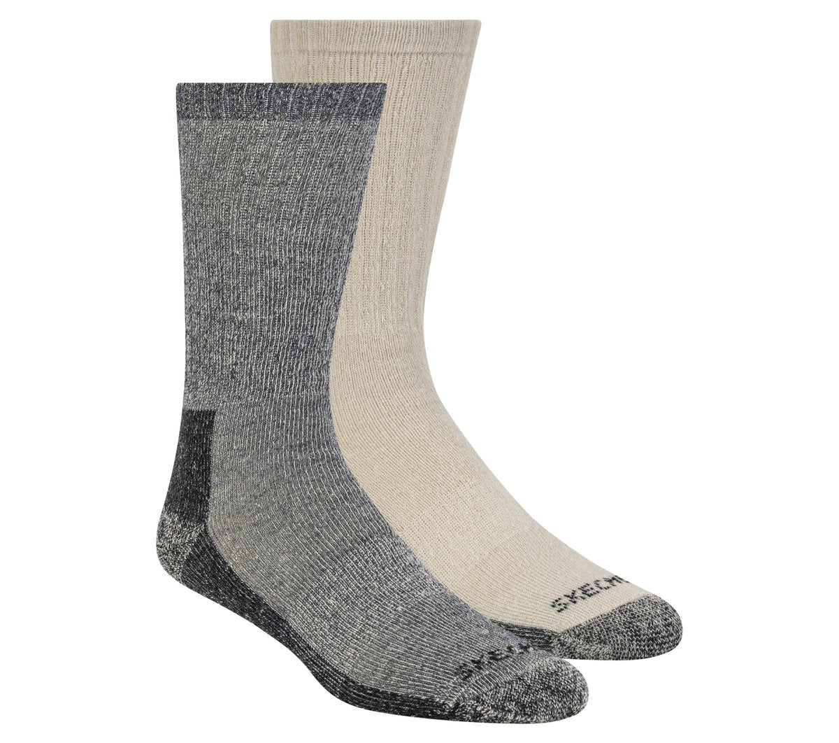 2 Pack Men's Crew Wool Socks | Skechers discount