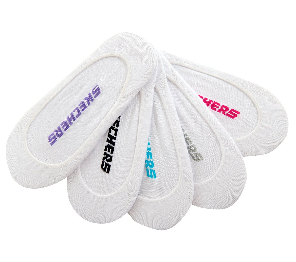 5 Pack Non Terry Solid Liner Socks | Skechers near me