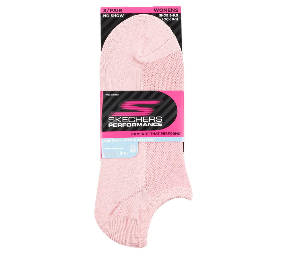 3 Pack No Show Stretch Socks | Skechers on sale