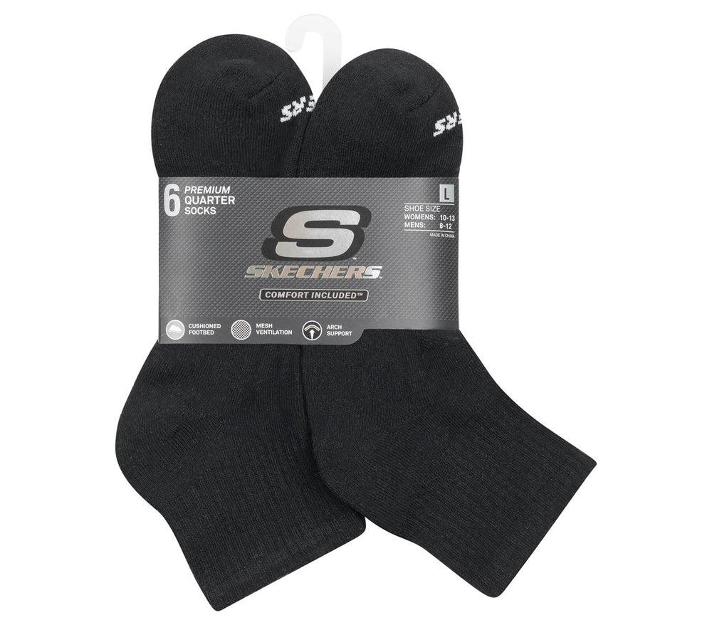 6 Pack Core Quarter Large Socks | Skechers near me