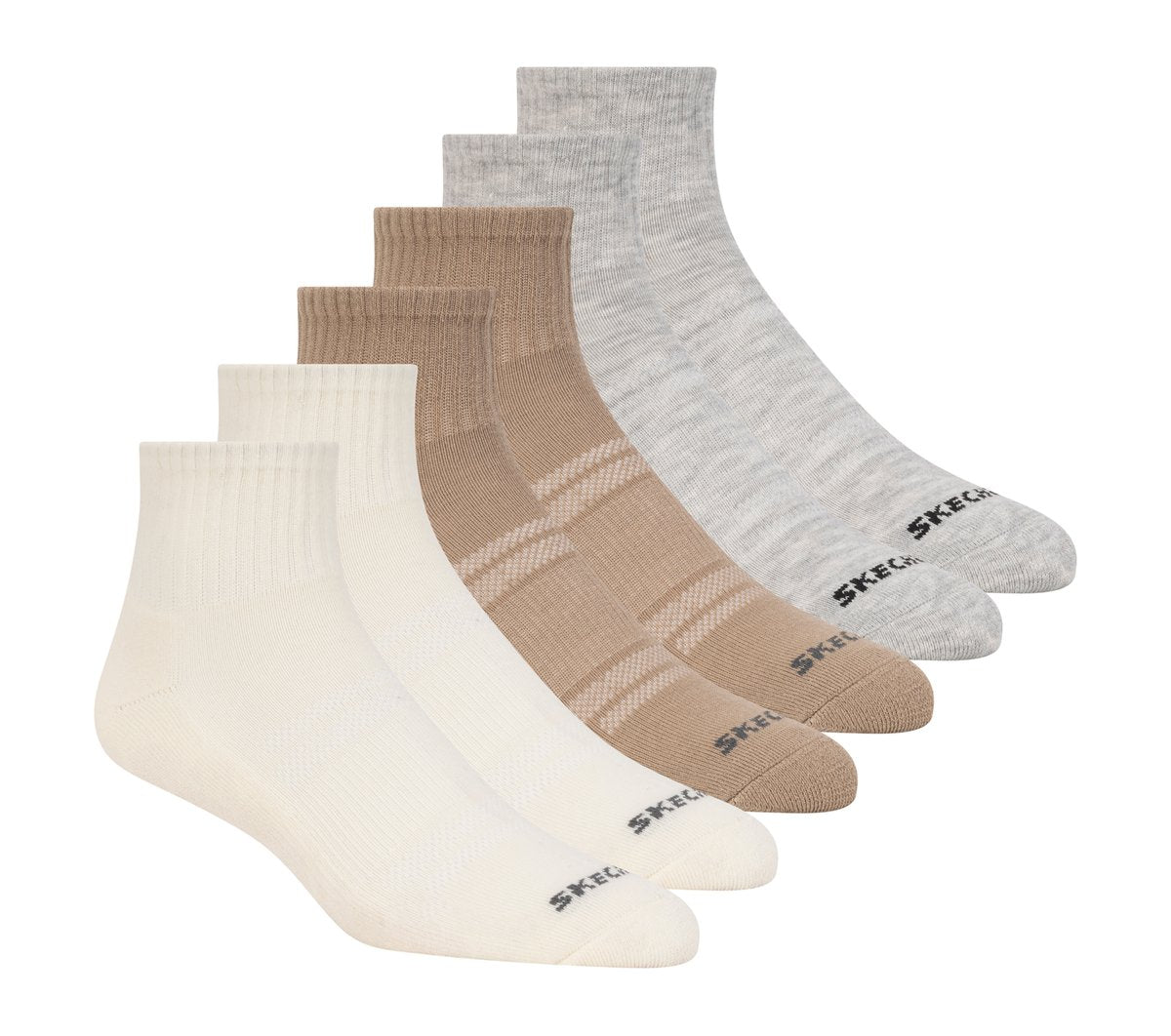 6 Pack Core Quarter Large Socks | Skechers near me