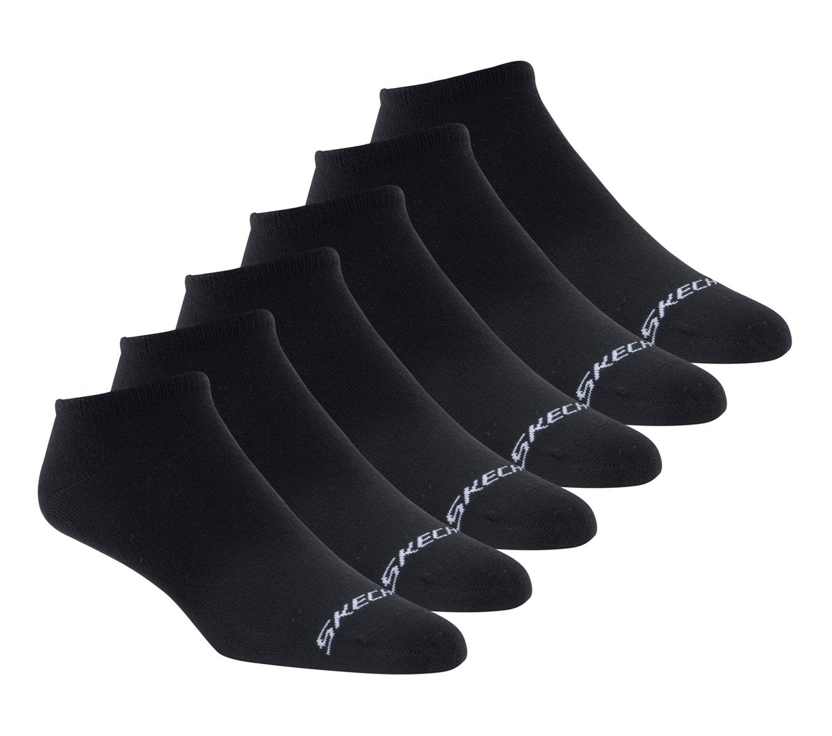 6 Pack Men's Cotton No Show Socks | Skechers discount