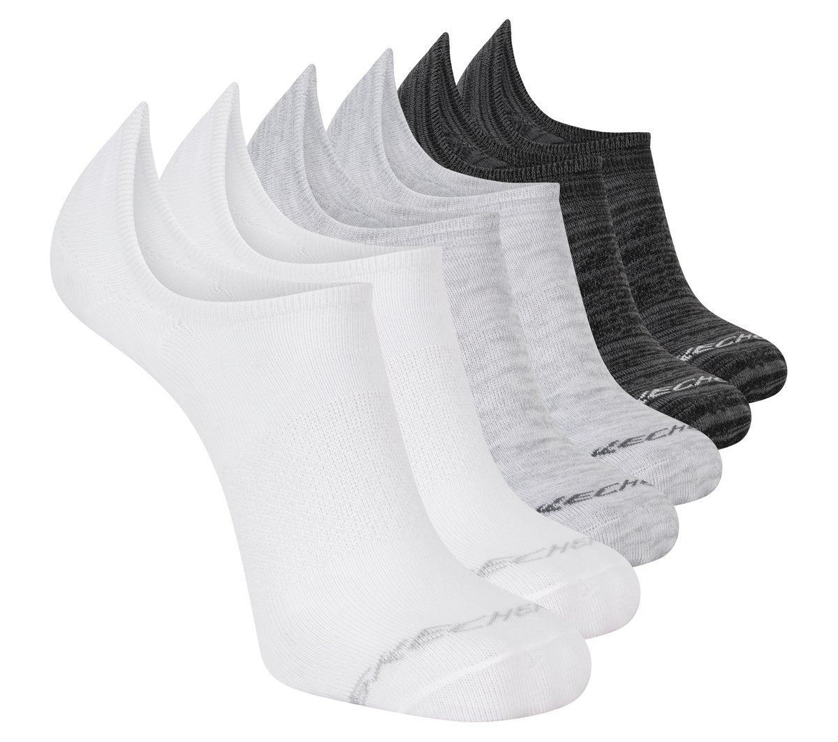 6 Pack Men's Sneaker Liner Socks | Skechers online shop