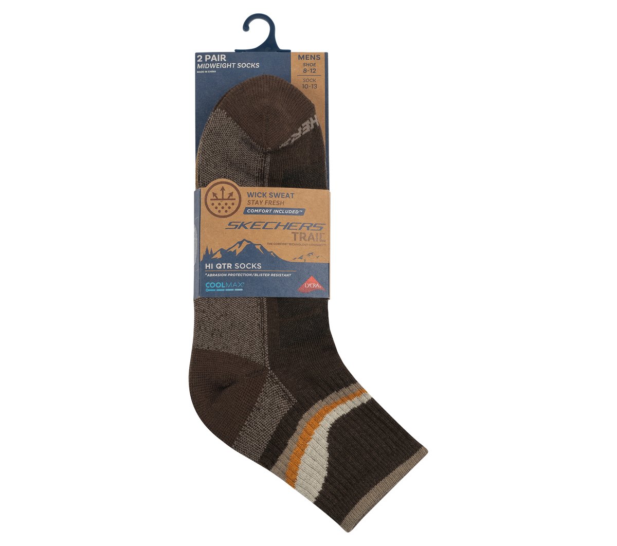2 Pack Men's Quarter Trail Socks | Skechers near me