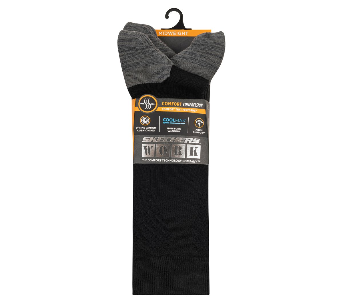 Work: 3 Pack Men's Over Calf Compression Socks | Skechers on sale