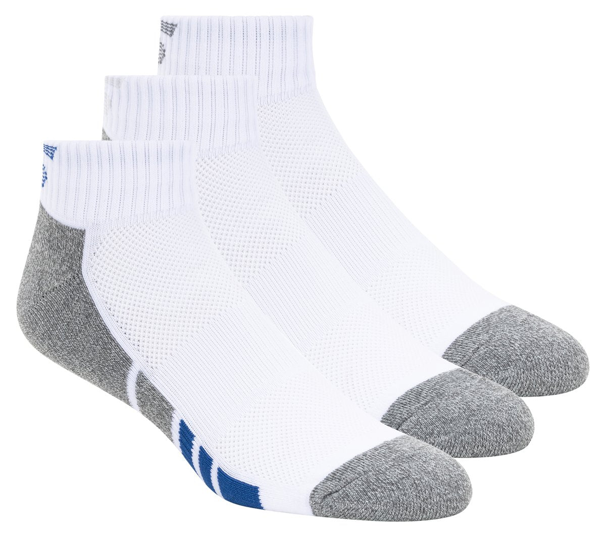 3 Pack Men's Half Terry Quarter Crew Socks | Skechers for sale