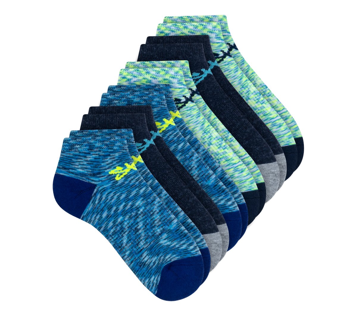 6 Pack Space Dye Low Cut Socks | Skechers discount