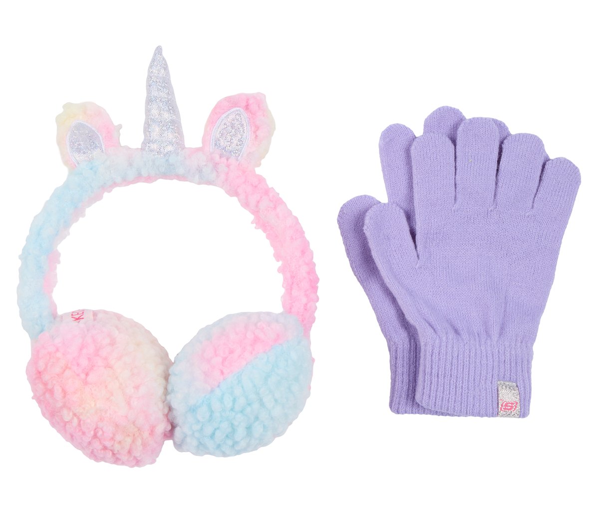 Tie Dye Unicorn Earmuff and Glove Set | Skechers on sale